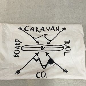 White and Black Circular Design with Bird Motif